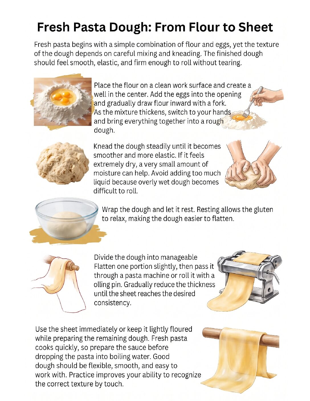 Fresh Past Dough - Illustrated Technique Guide